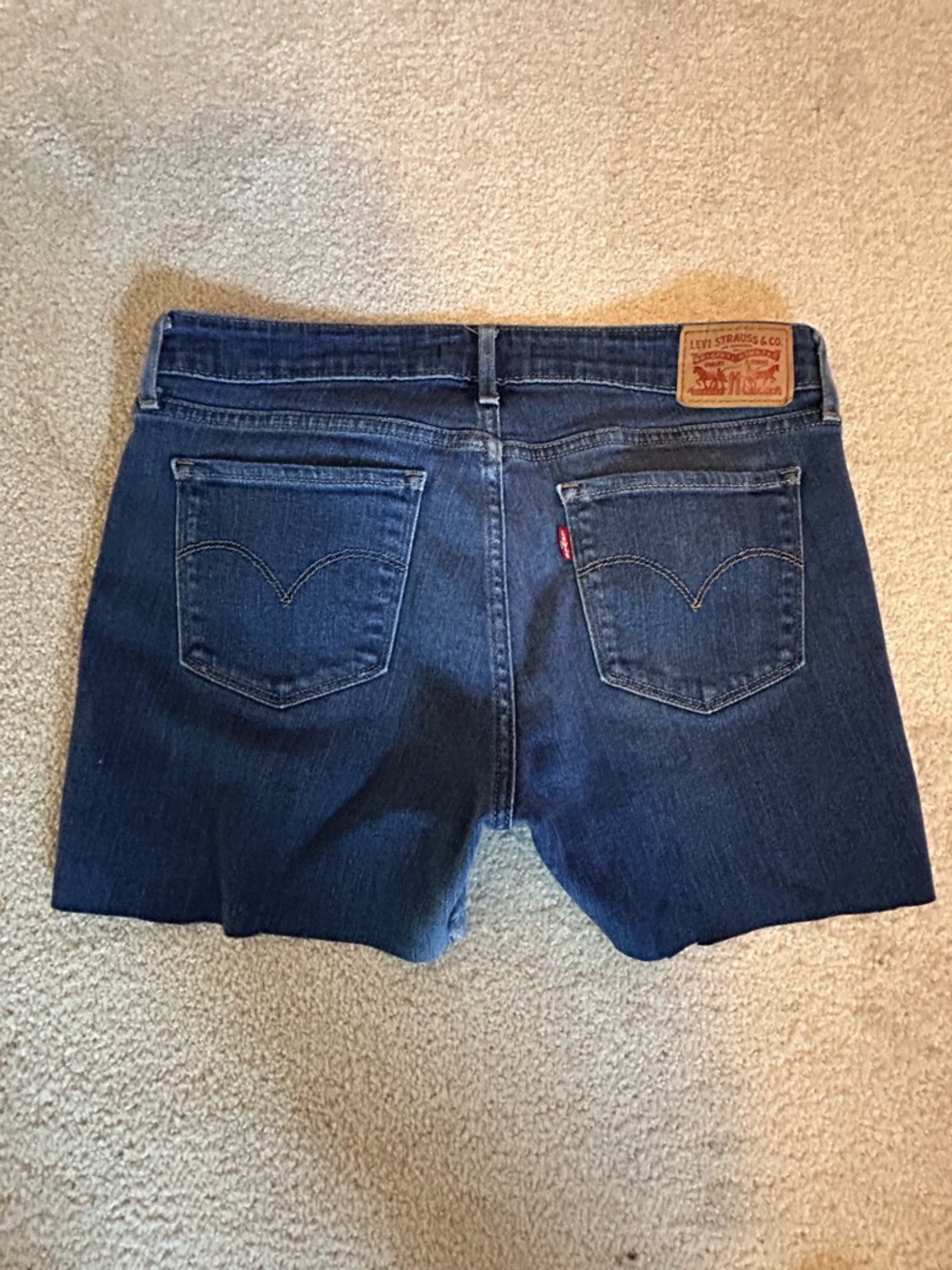 Levi’s Dark Wash Denim Cutoff Shorts - Size 28 waist item number: 79